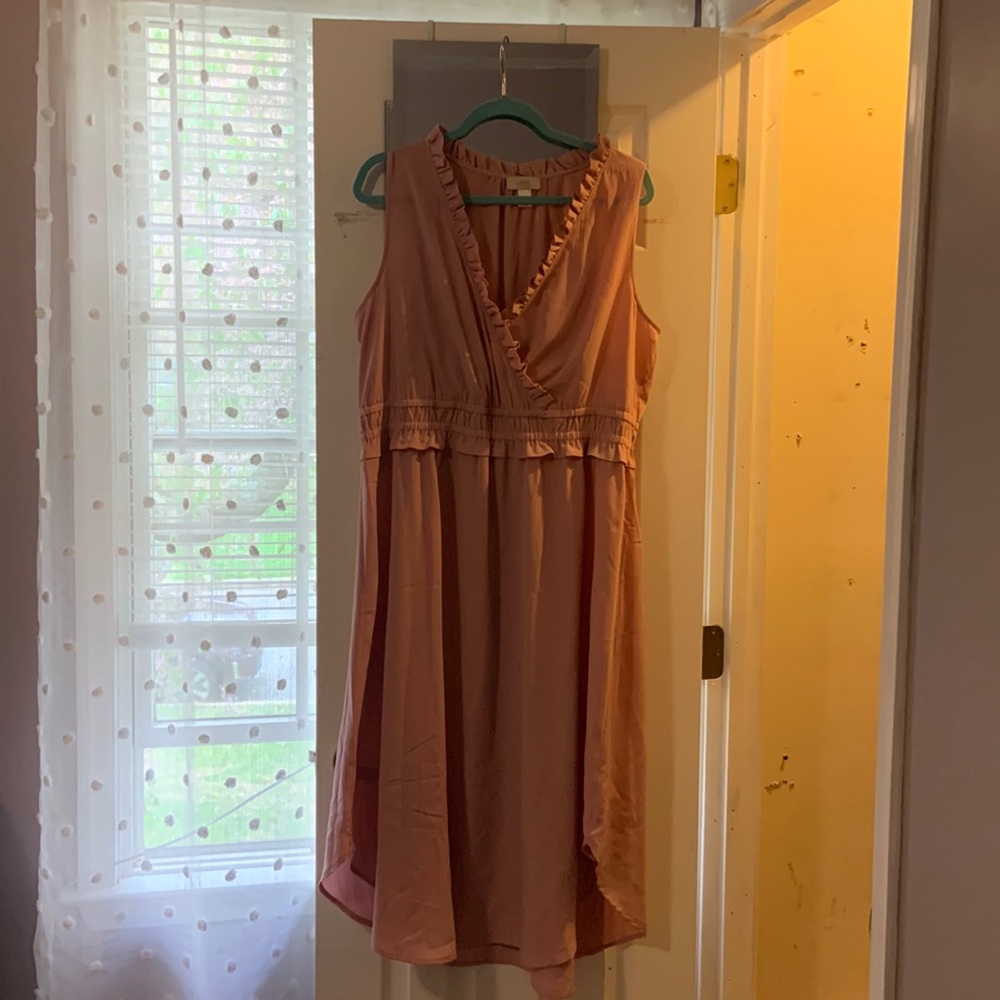Ruffle Mauve Dress